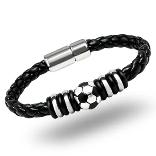 Pulsera UIEXAY de fútbol para niños, ideas de regalo para niños, pulseras para hijos, regalos de cumpleaños de Navidad para niños, regalo para niños de 8, 9, 10, 11, 12, 13 y 14 años.
