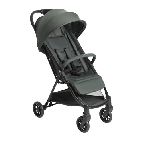 Chicco Urbino Silla de Paseo, Desde nascimiento hasta 22 Kg, Carrito Bebé, Plegado automatico con una sola mano, Compacto y Ligero, Capota con Protección UV50+, Respaldo Ajustable y Reclinable, Verde