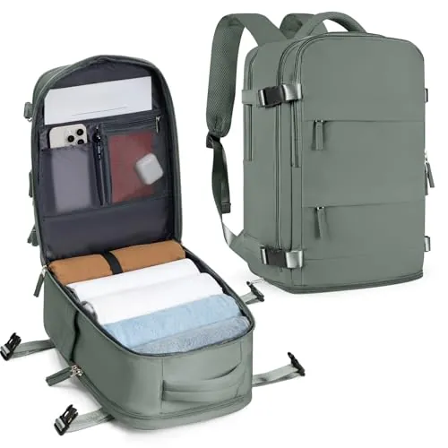 SZLX Mochila Equipaje de Mano 40x30x20 Ryanair Vueling Wizzair Easyjet Mochila Viaje Cabina Avion 40x20x25 Ryanair Mujer Mochila de transporte Impermeable para Computadora Portátil