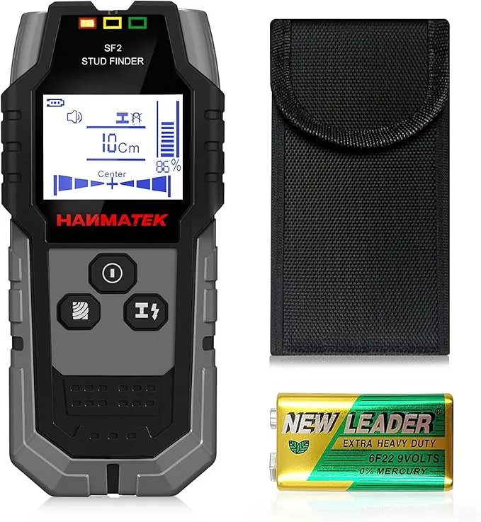 Detector, Sensor Electrónico 4 en 1, Escáner de Pared, Detector de Tubería Metálica con Pantalla LCD para Detectar Madera, Metal, Cables en la Pared y Magnéticos o No Magnéticos