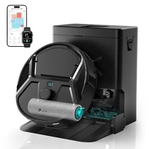 Lefant M210 Pro Omni Robot Aspirador y Fregasuelos Mascotas,20.000 Pa | Rodillo Autolimpiante,Lavado Continuo con Agua Limpia,Limpieza a Medida,Cero Enredos,Mapas Multinivel, 2.4G/5G WiFi
