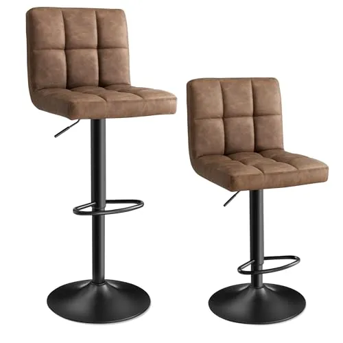 SONGMICS Bar Stool Set of 2, LJB064K02