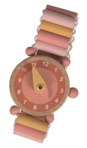 Emma - Reloj de madera para niños con manecillas móviles