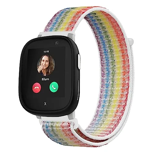 Niboow Nailon Correa para Xplora X6 Play, Niños y Niñas Reloj Inteligente para NiñOs Respirable Ajustable Deportiva Repuesto Correa para Xplora X6 Play - Vistoso
