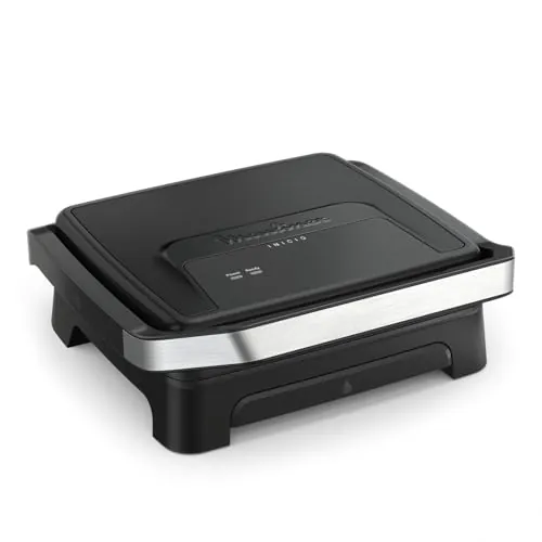 Moulinex Inicio, Plancha de Paninis y Grill 2 en 1, 2000W Potencia, Placas Antiadherentes, Superficie Amplia, Rápido Calentamiento, Fácil de Limpiar, Bandeja de Goteo, Apta Lavavajillas, GI2718