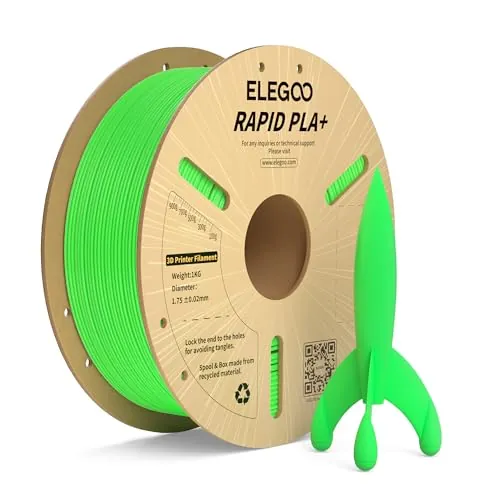 ELEGOO Filamento PLA+ de Alta Velocidad 1.75 1KG Verde