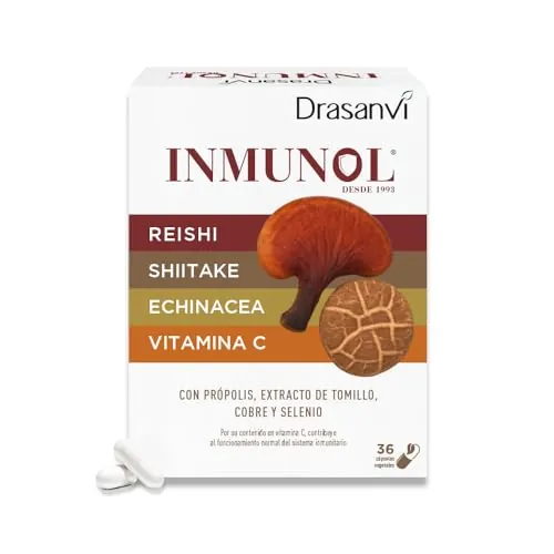 Inmunol Defensas Cápsulas | Vitamina C, Selenio, Reishi | Drasanvi