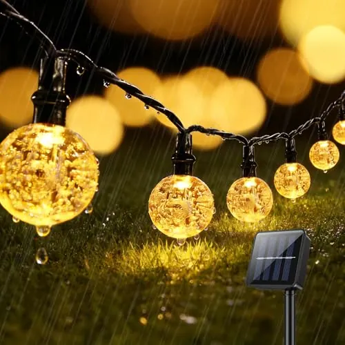 Guirnaldas Luces Exterior Solar, 30 LEDs Luces Solares LED Exterior Jardin