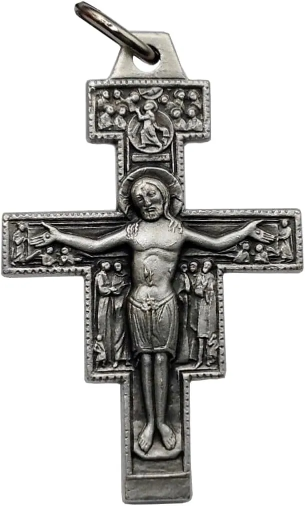 CRUCIFIJO DE SAN DAMIAN (REPRODUCCIÓN FIEL DEL CRUCIFIJO QUE HABLÓ A SAN FRANCISCO DE ASÍS)