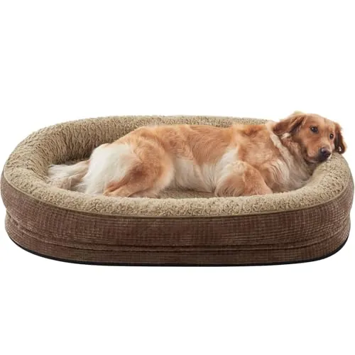 Pawk Cama Perro Grandes XL Sofá Perro Ortopedica Lavable, 107x81x19cm