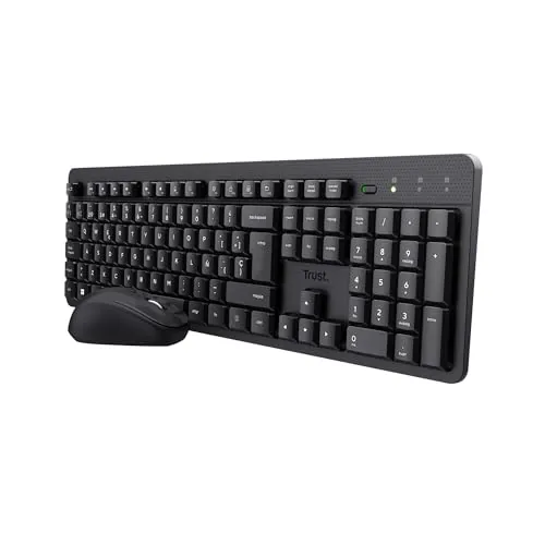 Trust Ymo II Pack Teclado y Ratón Inalámbrico QWERTY Español, Negro