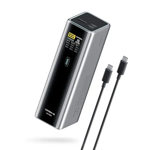 CUKTECH 15 Ultra Power Bank 20000mAh, 3 Puertos 210W MAX Potencia Total, Batería Portátil con PPS PD3.1 y Pantalla TFT, Bateria Externa Carga Rapida para MacBook Air/Pro/iPad/iPhone 16/Samsung/Xiaomi