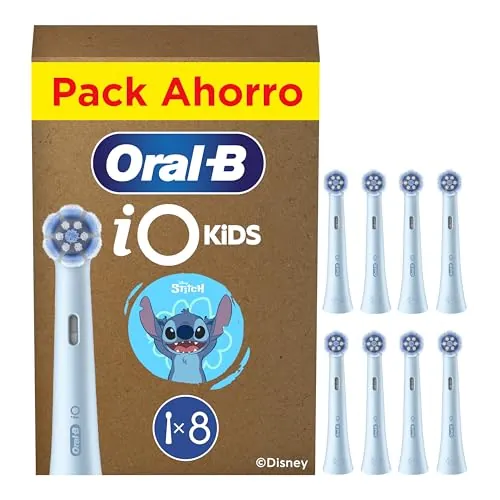 Oral-B iO Gentle Care Cabezales de Recambio Originales, Negro, Pack de 2 - Recambios para Cepillos de Dientes Eléctricos Oral B iO, Cepillado Delicado para Encías Sensibles, Filamentos Suaves