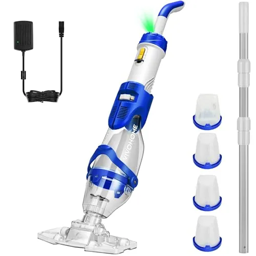 VIVOHOME Limpiador Portátil para Piscina con Pértigas Telescópicas 250cm