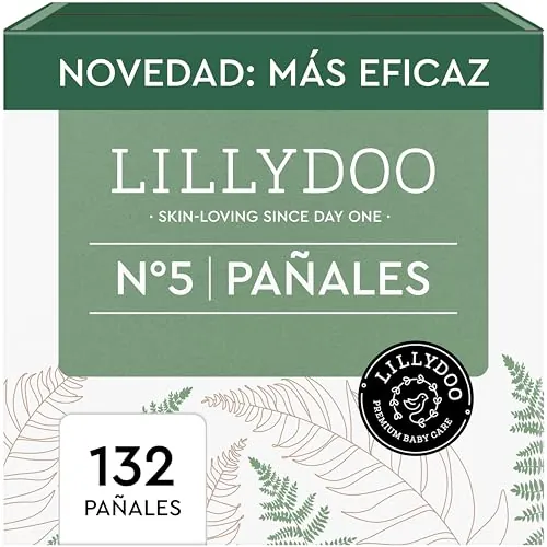 Pañales LILLYDOO green – talla 4 (9+ kg), caja de medio mes (75 unidades), protección contra fugas, sin cloro, sin perfumes ni lociones, para pieles sensibles, dermatológicamente testados
