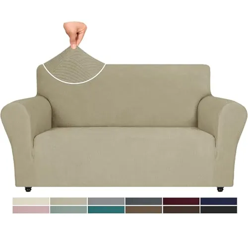 Ystyle Funda Sofá 2 Plazas, Funda Sofa Ajustable, Caqui | Fundas Sofa Elasticas, Fundas De Sofa Anti Gatos, Fundas Para Sofa Con Reposabrazos, Universales Sofa Cover Antimanchas