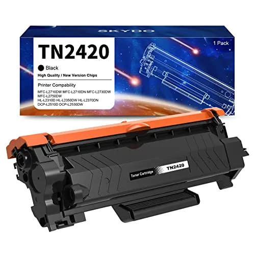 Skydo TN2420 Cartuchos de Tóner Compatible con Brother TN2420 HL-L2350DW | para Brother HL-L2350DW MFC-L2710DW DCP-L2530DW DCP-L3550DW MFC-L2710DW L2730DW L2750DW HL-L2310D HL-L2370DN HL-L2375DW