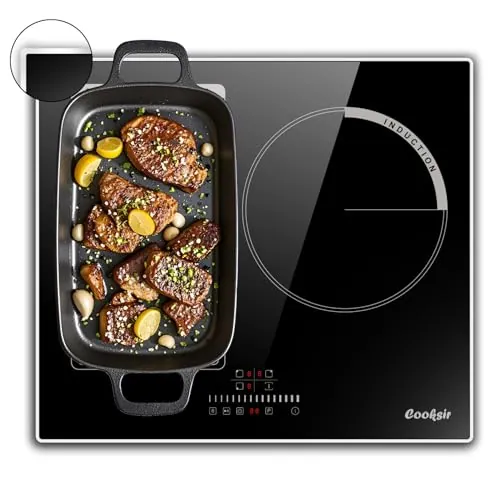 Cooksir Placas de Induccion 3 Fuegos, Placa de Inducción Integrada