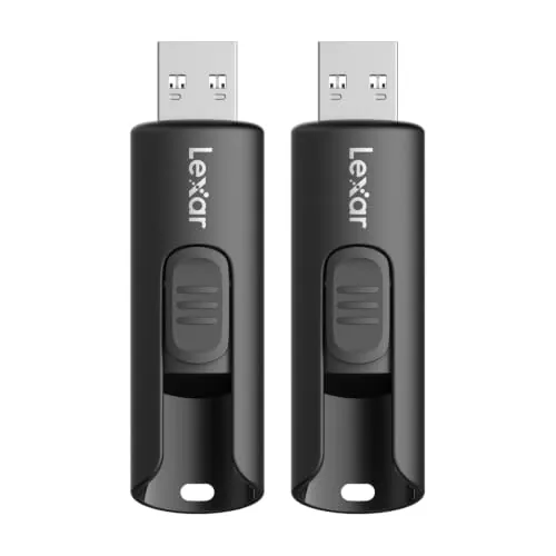 Lexar 128GB Pack de 2 Unidades Flash A30E USB 3.2 Gen 1, Unidad USB hasta 100MB/s, Expansión y Respaldo de Almacenamiento para Sistemas PC y Mac