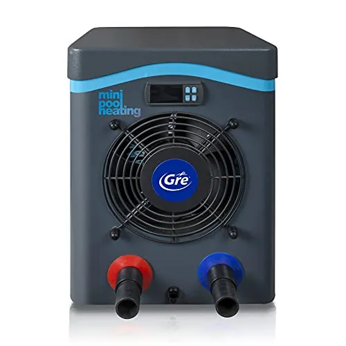Bomba de Calor Mini para Piscina sobre Suelo de hasta 20 m3, Calefacción para Piscinas Elevadas. Color Gris - Gre HPM20