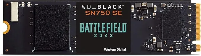 WD_BLACK SN750 SE 1TB M.2 2280 PCIe Gen4 NVMe Gaming SSD - Battlefield 2042 PC Game Code Bundle up to 3600 MB/s read speed