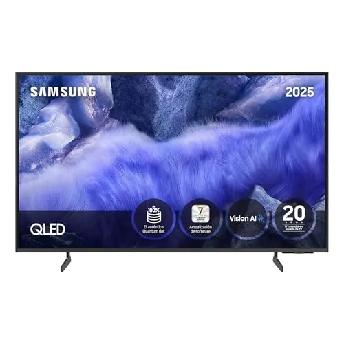 Samsung TV 55 Pulgadas QLED QE1F 4K Smart TV con Vision AI, 100% Volumen de Color con Quantum Dot y más de 500 Canales TV Plus