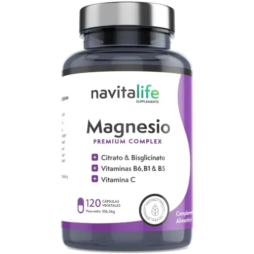 Navitalife Citrato de Magnesio 1545 mg + Bisglicinato de Magnesio 600 mg