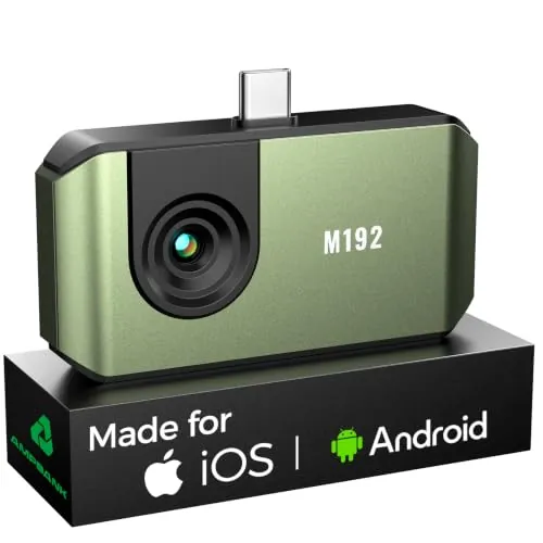 AMPBANK M192 Cámara Térmica para iPhone Android iPad, Resolución 384×384