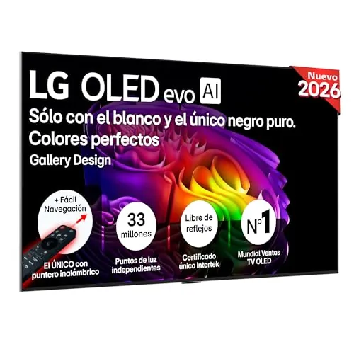 LG OLED65G64LW - Smart TV OLED EVO AI 65" 4K Sin Reflejos, 2026