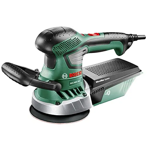 Bosch Lijadora excéntrica PEX 400 AE (370 vatios, en maletín de transporte)