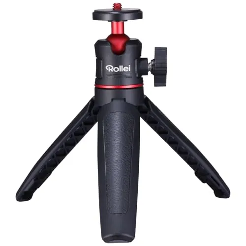 Rollei Mini trípode Comfort Desktop, trípode de mesa con rótula de 360° para cámaras DSLR, DSLM y compactas..., 22774