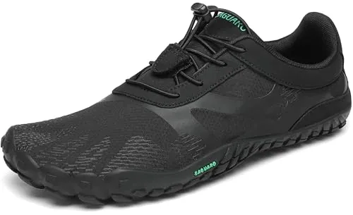 SAGUARO Hombre Mujer Minimalistas Zapatillas de Trail Running Ligeras y Respirable Zapatos Descalzos Gym Playa Calzado de Deportes Acuaticos para Correr Senderismo, Negro 42 EU
