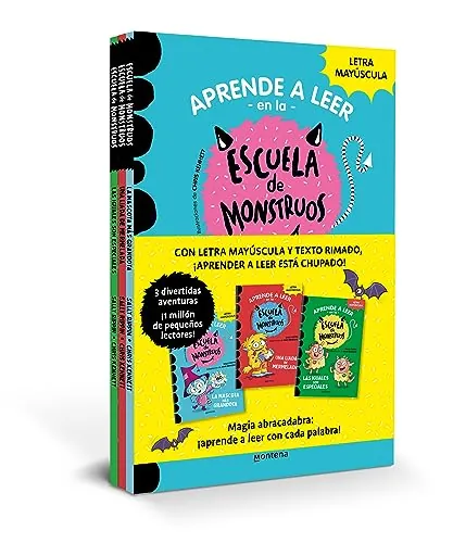 Aprender a leer en la Escuela de Monstruos - Pack con los libros 1, 2 y 3: En letra MAYÚSCULA para aprender a leer (Libros para niños a partir de 5 ... (libros para niños a partir de 5 años)