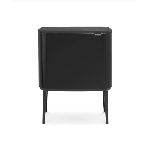 Brabantia Bo Touch Bin Cubo de Basura, Negro Mate, 36 litros