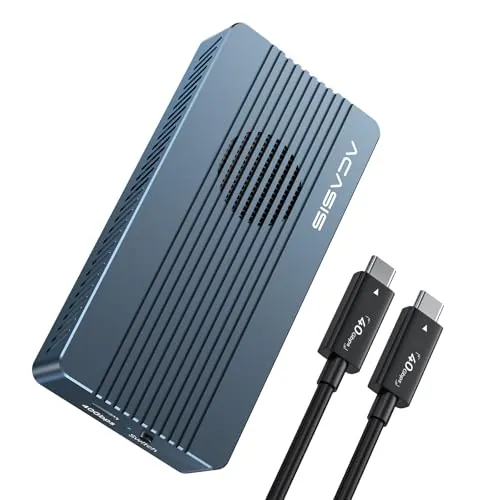 ACASIS 40Gbps M.2 NVMe SSD Enclosure, USB4/3.2 Adapter, Built-in Fan