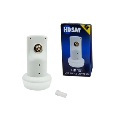 HDSAT HD101 LNB - Cabezal parábola universal (Full HD, 4 K, ganancia 65 dB