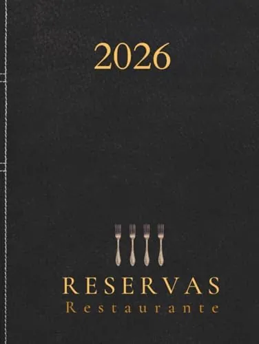 Libro reservas restaurante 2026: Agenda restaurante con fechas, 1 página diaria. Elegante tapa dura, A4