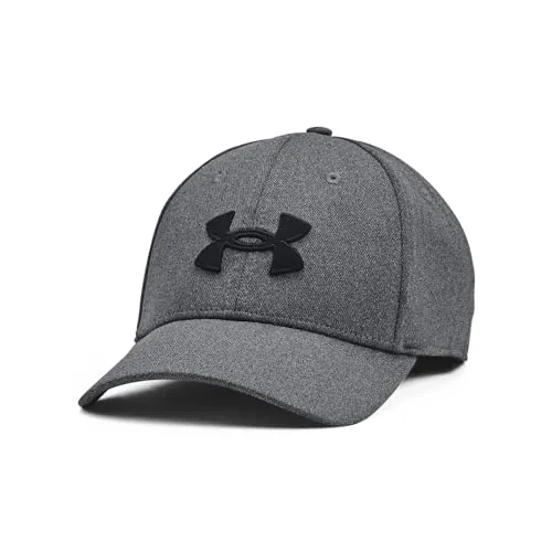 Under Armour Men's Ua Blitzing Caps, Grey Black, M-L Hombre