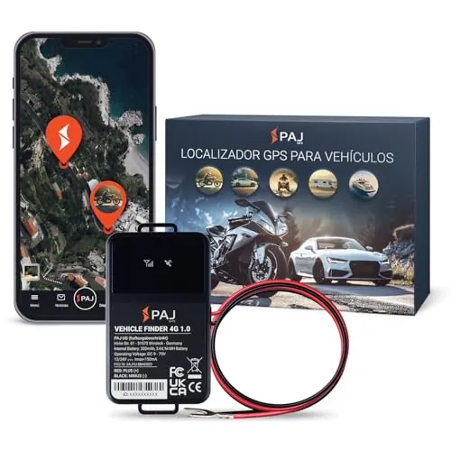 PAJ Localizador GPS 4G para Coches, Motos, Camiónes y Otros Vehículos