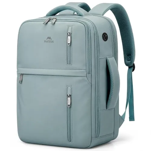 MATEIN Mochila 40x30x20 para Ryanair, Mochila Viaje 40x30x20, Verde