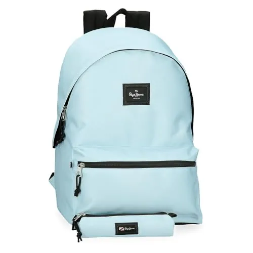 Pepe Jeans Aris Mochila para Portátil, Azul, Portátil 15,6 pulgadas