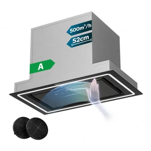 CIARRA CBCB5931C Campana Extractora Integrada de 52 cm Control de Onda 60dB