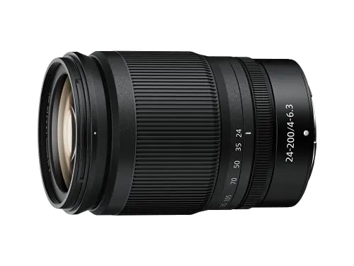 Nikon Objetivo NIKKOR Z 24-200 VR FX, para Nikon Serie Z, Negro