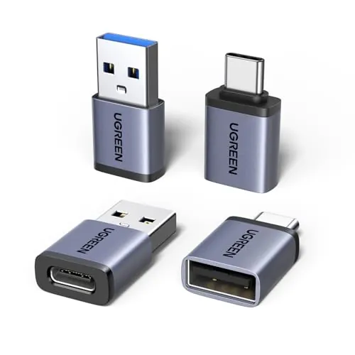 UGREEN Adaptador USB A a Tipo C 10Gbps Adaptador Tipo C a USB A (4 Piezas)
