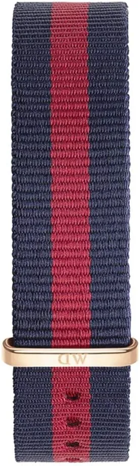 Daniel Wellington Classic Oxford, Correa Azul-Rojo/Oro Rosado, 18mm, NATO, para Mujer y Hombre