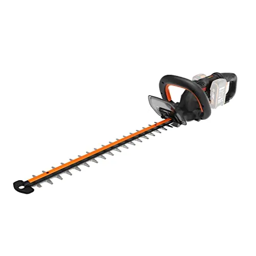 WORX WG286E.9 Cortasetos batería 40V, brushless, 3.400 c.p.m, Ramas hasta 27mm, cuchila Doble, Baja vibración, empuñadura Tipo D, gatillo Seguridad, setos, arbustos densos, sin batería ni Cargador