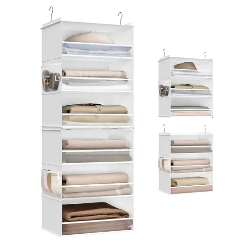 SONGMICS Organizador Colgante, Estante Divisible, Almacenamiento Plegable