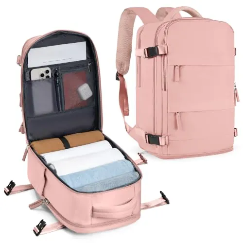 SZLX Mochila al Vacio con Bomba Equipaje de Mano 40x30x20 Ryanair Vueling Wizzair Easyjet Mochila Viaje Cabina Avion 40x20x25 Ryanair Mujer Mochila de transporte Impermeable para Computadora Portátil