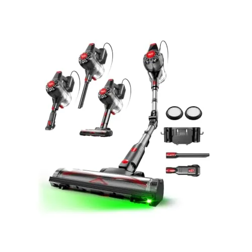 CM120 Aspiradora con Cable 70KPa/600W, Aspirador Potente con Soporte Mural