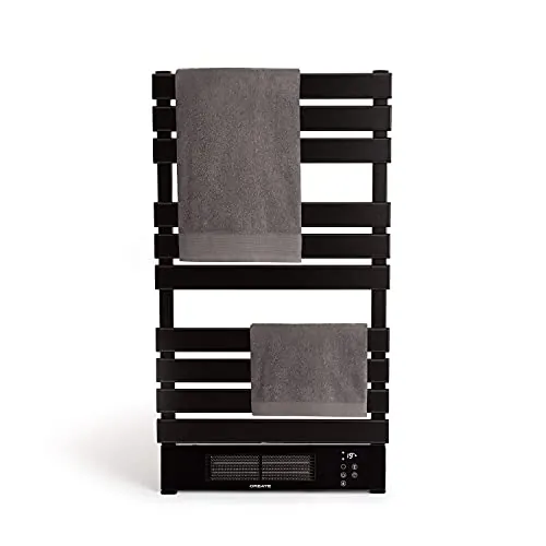 CREATE / WARMTOWEL Pro/Toallero eléctrico con Calefactor y WiFi Negro / 101x13x55cm / 1500W, 2 potencias, estancias hasta 12m², tecnología PTC